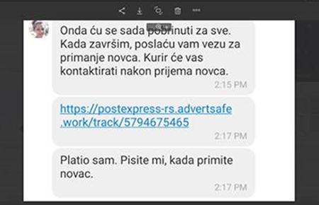 Primer prevare: Prevare na platformama za elektronsku trgovinu